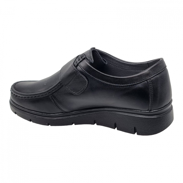 Pantofi Damă Casual Confort Din Piele Naturala Neagra 5240 [2]