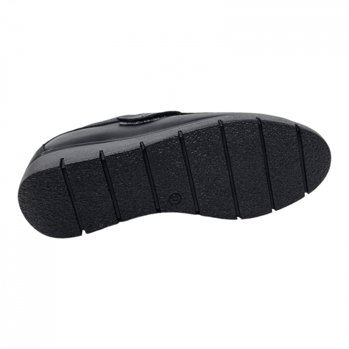 Pantofi Damă Casual Confort Din Piele Naturala Neagra 5240 [3]