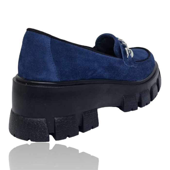 Pantofi Damă Casual Confort Din Piele Blue Vel 5244 [7]