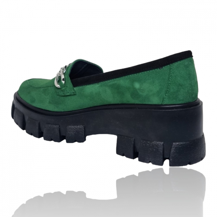 Pantofi Damă Casual Confort Din Piele Naturală Verde 5245 [9]