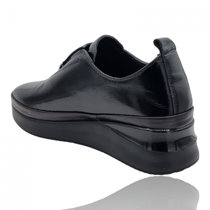 Pantofi Damă Casual Confort Din Piele Naturală Neagră 5254 [3]