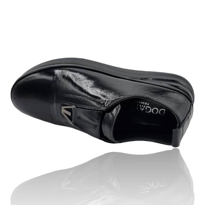 Pantofi Damă Casual Confort Din Piele Naturală Neagră 5254 [6]