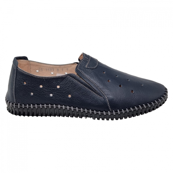 Pantofi Damă Casual Din Piele Naturală Negru 4009 [2]