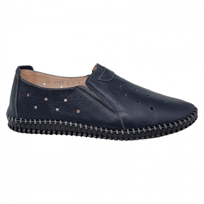 Pantofi Damă Casual Din Piele Naturală Negru 4009 [3]