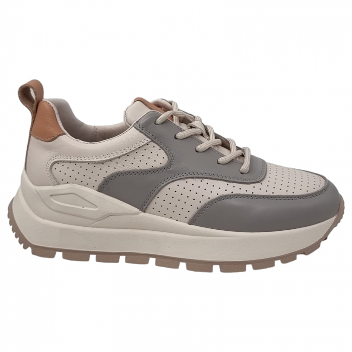 Pantofi Damă Casual Confort Din Piele Naturală Crem 5277 [6]