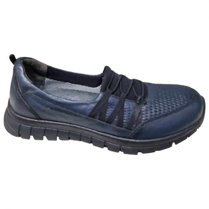 Pantofi Damă Casual Confort Din Piele Blu 5126 [1]