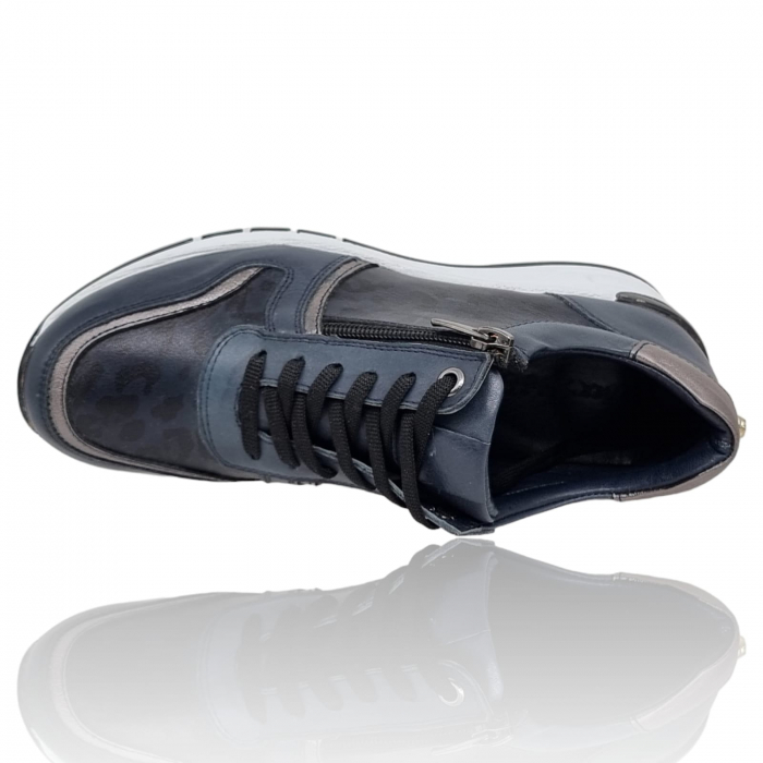 Pantofi Damă Casual Confort Din Piele Naturală Blue 5020 [5]