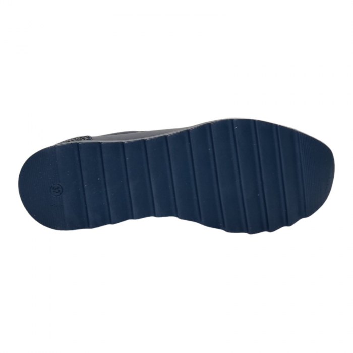 Pantofi Damă Casual Confort Din Piele Naturală Blue 5057 [7]