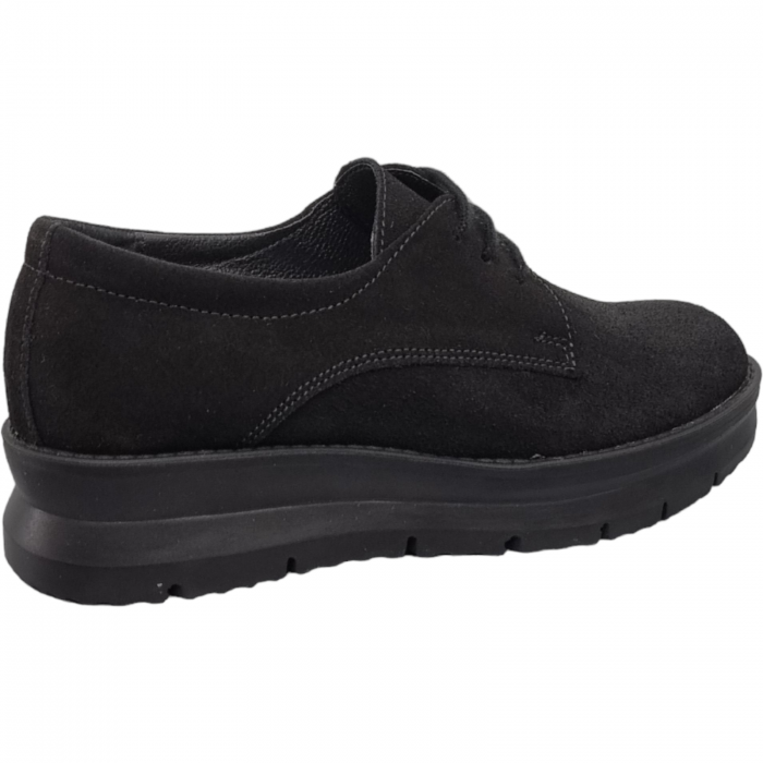 Pantofi Damă Casual Din Piele Naturală Neagră 5047 [4]