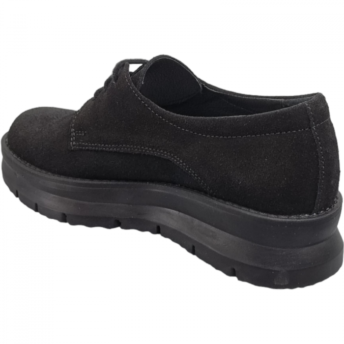 Pantofi Damă Casual Din Piele Naturală Neagră 5047 [3]