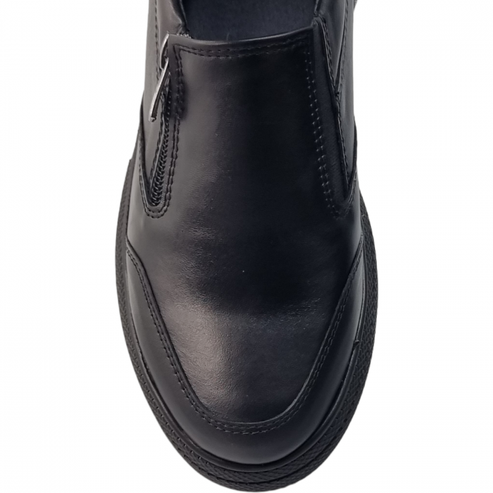 Pantofi Damă Casual Confort Din Piele Naturală Neagră 5076 [3]