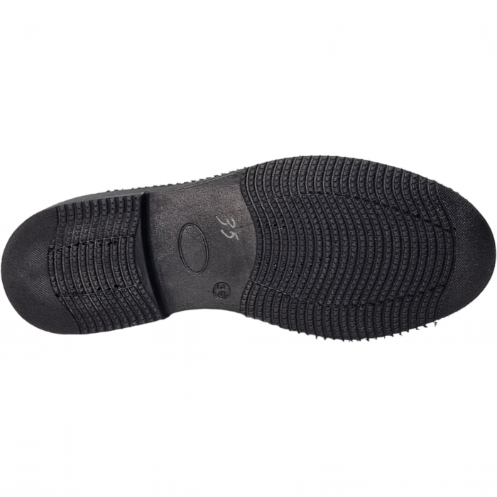 Pantofi Damă Casual  Din Piele Naturală Neagră 5078 [7]