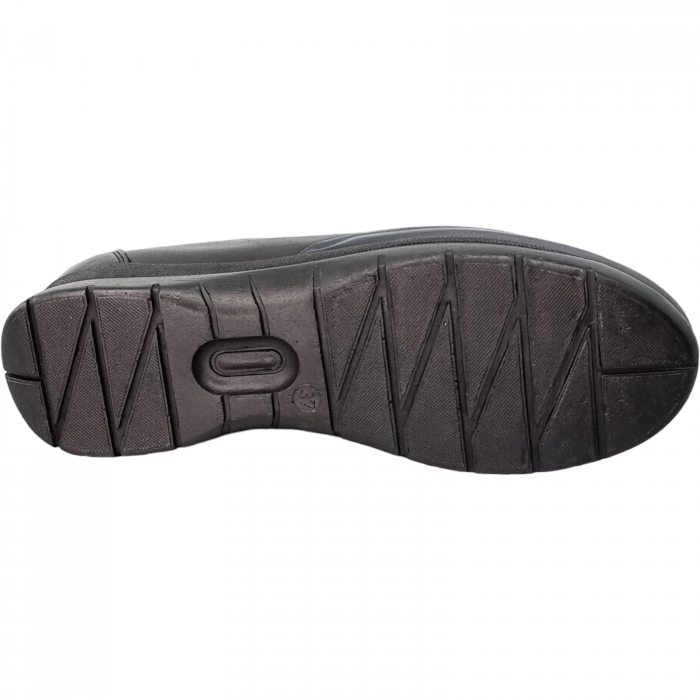 Pantofi Damă Casual Confort Din Piele Naturală Neagră 5088 [6]