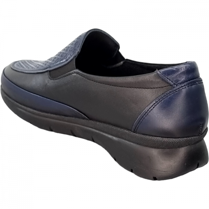 Pantofi Damă Casual Confort Din Piele Naturală Neagră 5088 [3]
