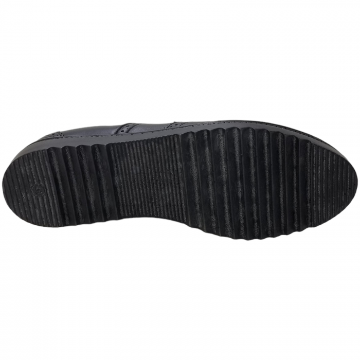 Pantofi Damă Casual Confort Din Piele Naturală Neagră 5062 [6]