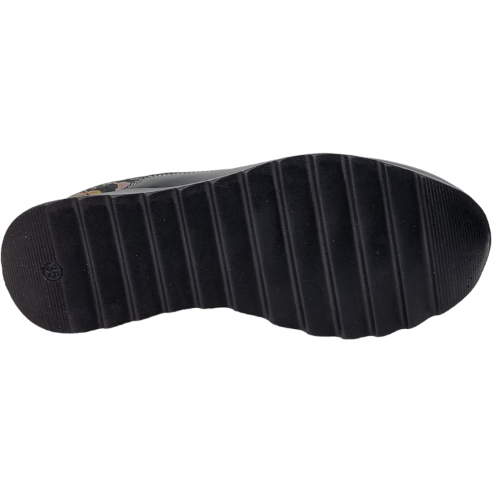 Pantofi Damă Casual Confort Din Piele Naturală Neagră 5079 [7]