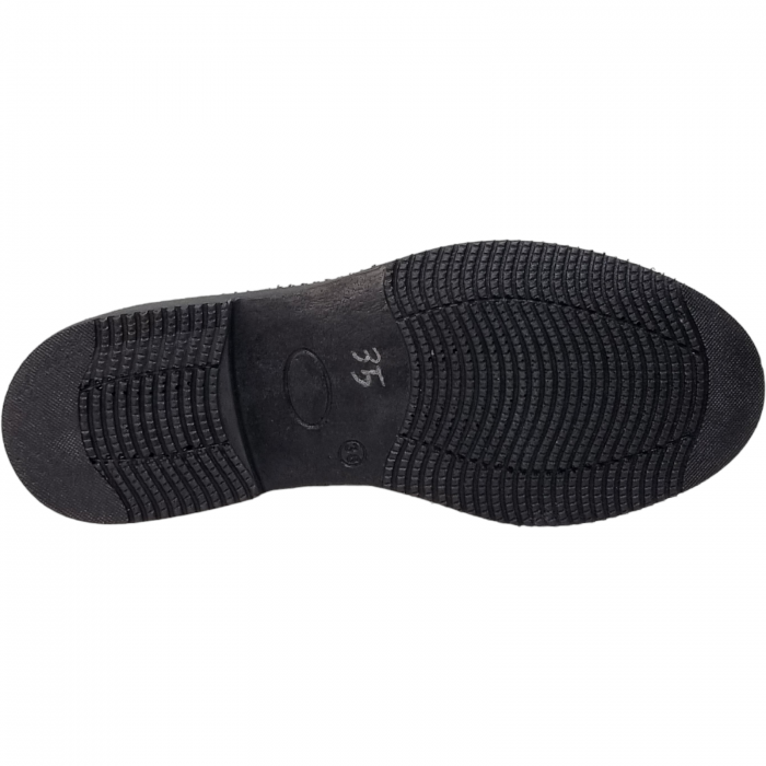 Pantofi Damă Casual Confort Din Piele Naturală Neagră 5080 [6]