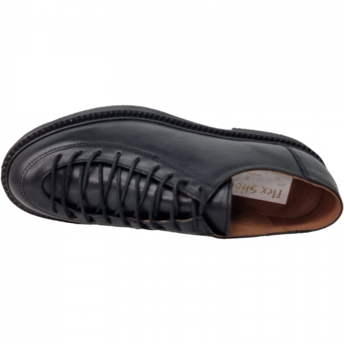 Pantofi Damă Casual Confort Din Piele Naturală Neagră 5082 [5]
