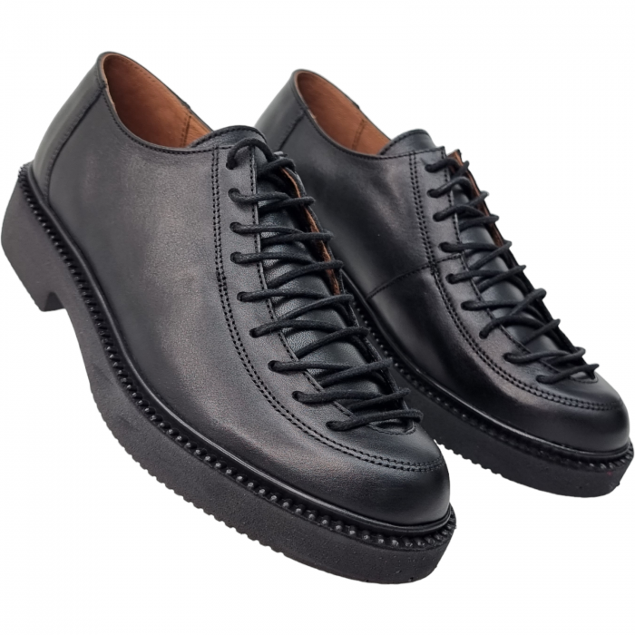 Pantofi Damă Casual Confort Din Piele Naturală Neagră 5082 [3]
