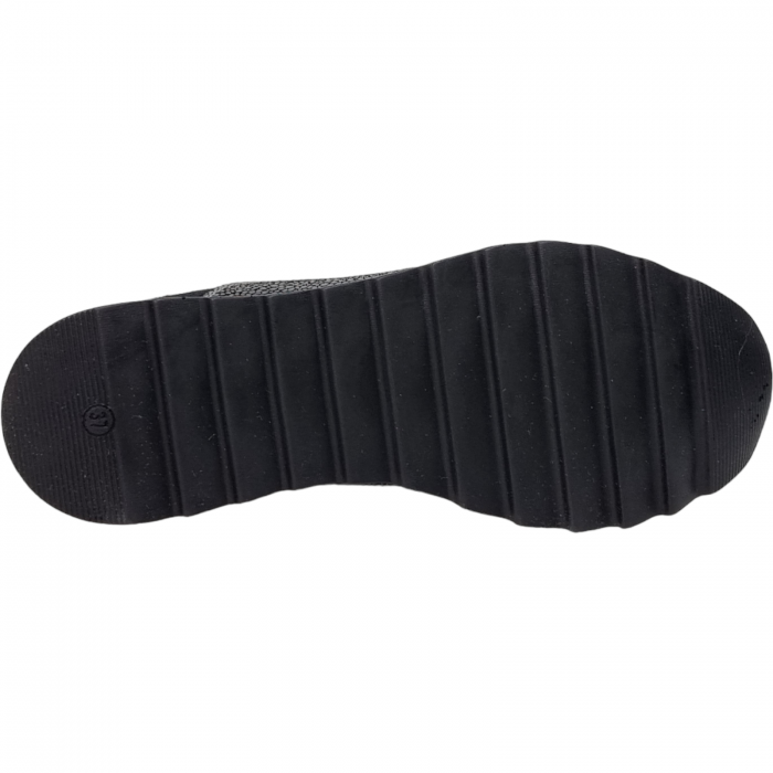 Pantofi Damă Casual Confort Din Piele Naturală Neagră 5083 [6]