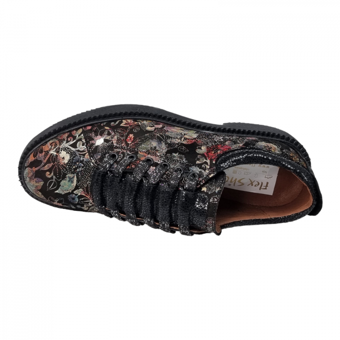 Pantofi Damă Casual Confort Din Piele Naturală Neagră 5085 [5]