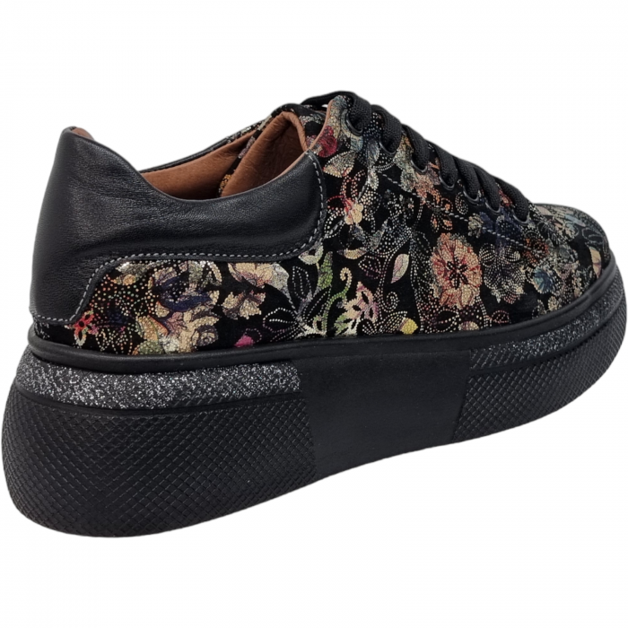 Pantofi Damă Casual Confort Din Piele Naturală Neagră 5090 [3]