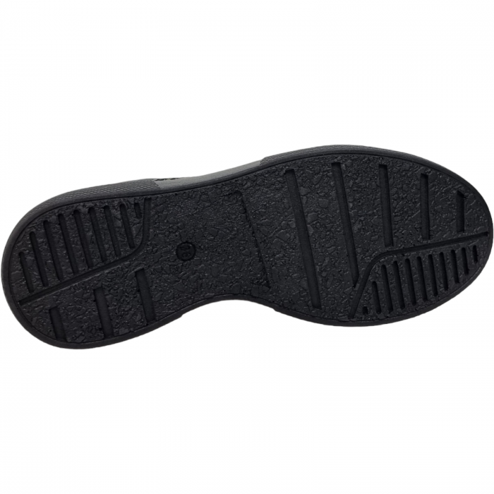 Pantofi Damă Casual Confort Din Piele Naturală Neagră 5090 [5]