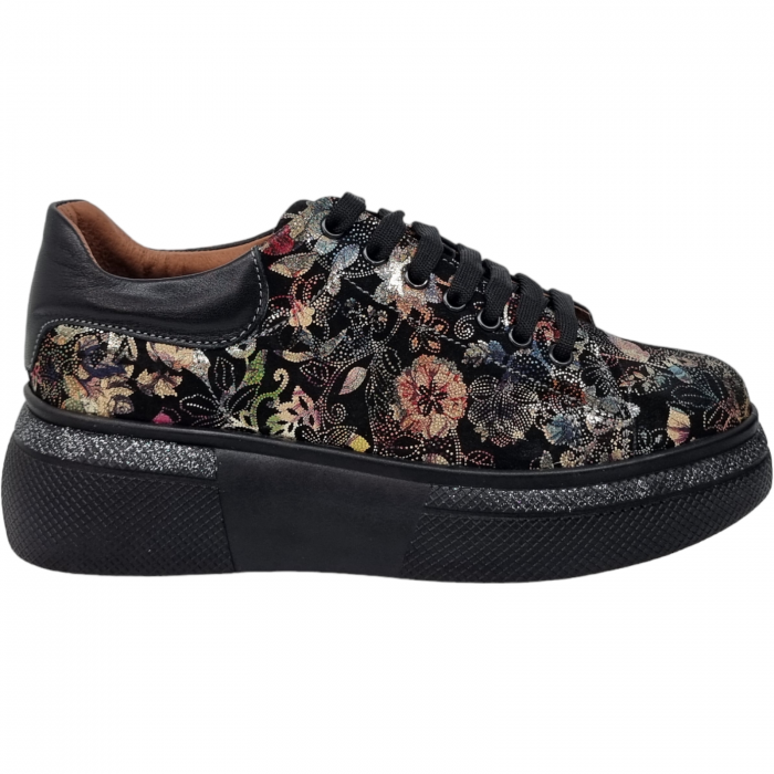 Pantofi Damă Casual Confort Din Piele Naturală Neagră 5090 [1]