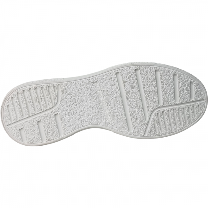 Pantofi Damă Casual Confort Din Piele Naturală Albă 5091 [6]