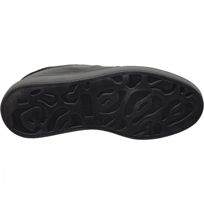 Pantofi Damă Casual Confort Din Piele Naturală Neagră 5013 [5]
