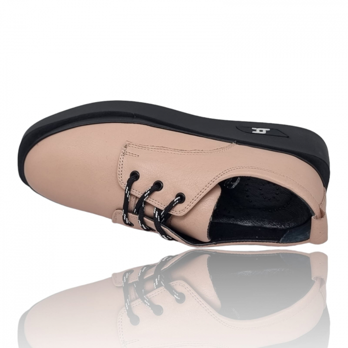 Pantofi Damă Casual Confort Din Piele Naturală Crem 5110 [5]