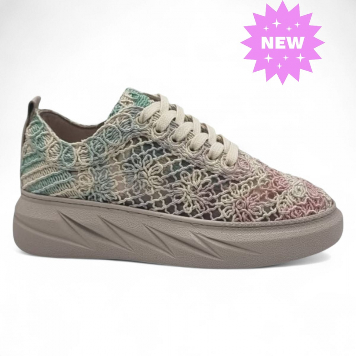 Pantofi Damă Casual Confort Din Piele Naturală Dantela 5290 [1]