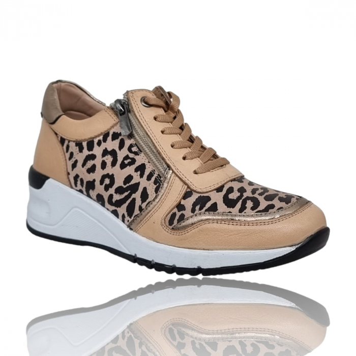 Pantofi Damă Casual Confort Din Piele Naturală Leop 5043 [3]