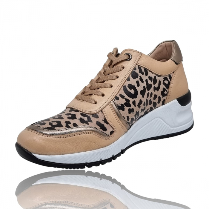 Pantofi Damă Casual Confort Din Piele Naturală Leop 5043 [4]