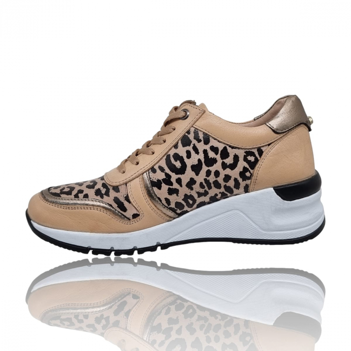 Pantofi Damă Casual Confort Din Piele Naturală Leop 5043 [2]