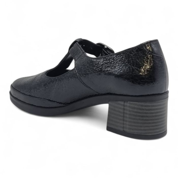 Pantofi Damă Casual Confort Din Piele Naturală Neagră 25440 [2]