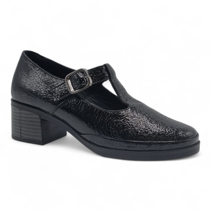 Pantofi Damă Casual Confort Din Piele Naturală Neagră 25440 [3]