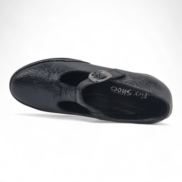 Pantofi Damă Casual Confort Din Piele Naturală Neagră 25440 [4]