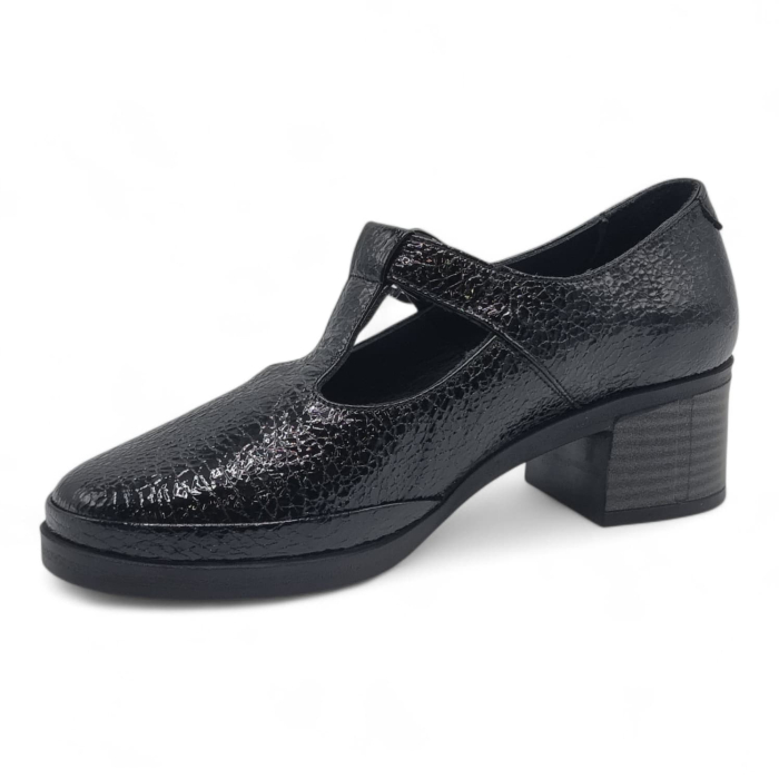Pantofi Damă Casual Confort Din Piele Naturală Neagră 25440 [5]