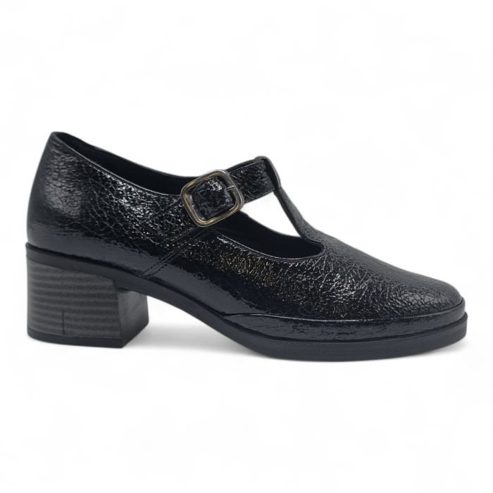 Pantofi Damă Casual Confort Din Piele Naturală Neagră 25440 [7]