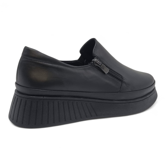 Pantofi Damă Casual Confort Din Piele Naturală Neagră 25441 [3]