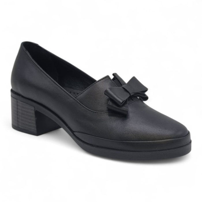 Pantofi Damă Casual Confort Din Piele Naturală Neagră 25445 [2]