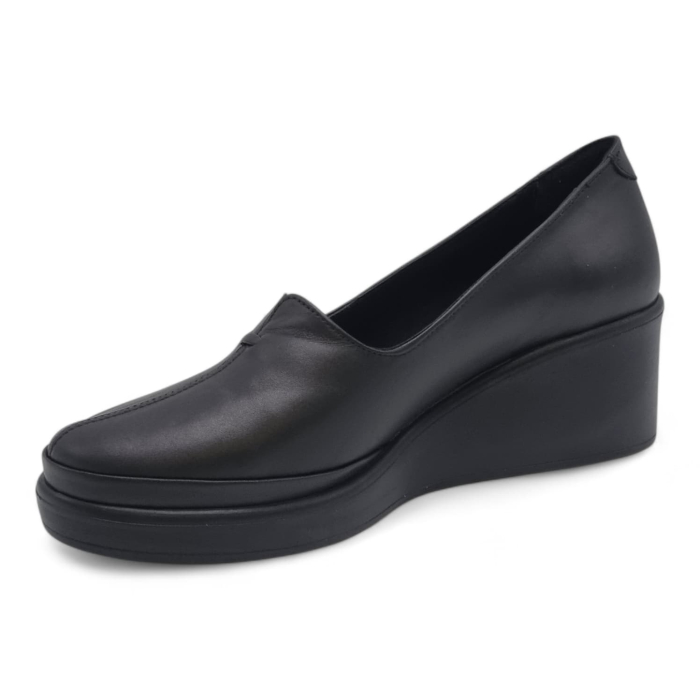Pantofi Damă Casual Confort Din Piele Naturală Neagră 25449 [4]