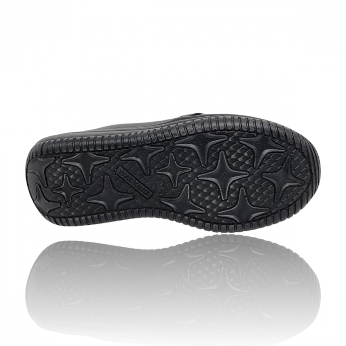 Pantofi Damă Casual Confort Din Piele Naturală Neagră 5026 [4]