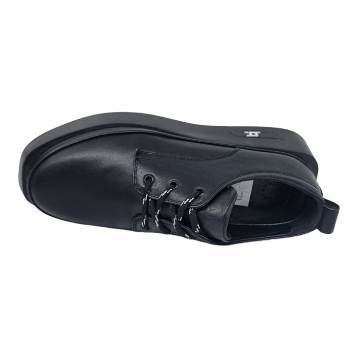 Pantofi Damă Casual Confort Din Piele Naturală Neagră 5041 [4]