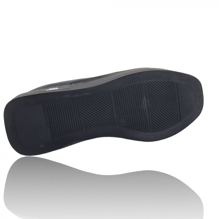 Pantofi Damă Casual Confort Din Piele Naturală Neagră 5041 [5]