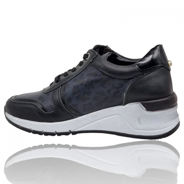Pantofi Damă Casual Confort Din Piele Naturală Neagră 5098 [2]