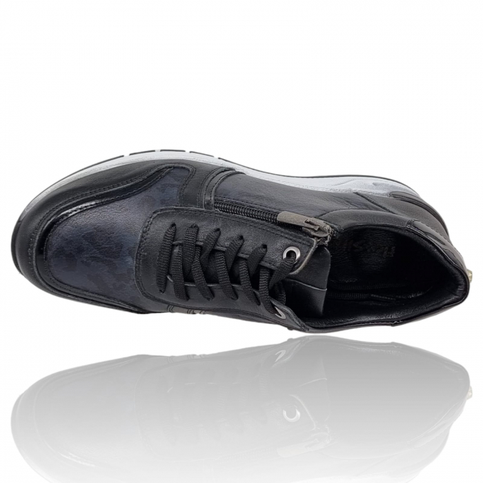 Pantofi Damă Casual Confort Din Piele Naturală Neagră 5098 [6]