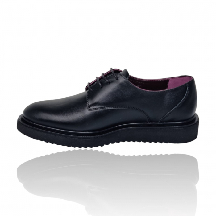 Pantofi Damă Casual Confort Din Piele Naturală Neagră 5073 [2]