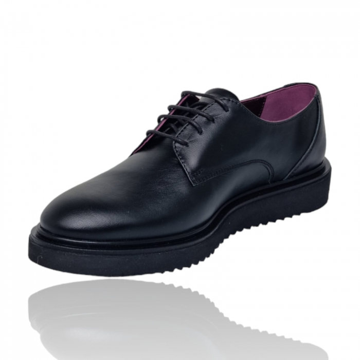 Pantofi Damă Casual Confort Din Piele Naturală Neagră 5073 [6]